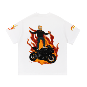 T-shirt Ghost Fire White